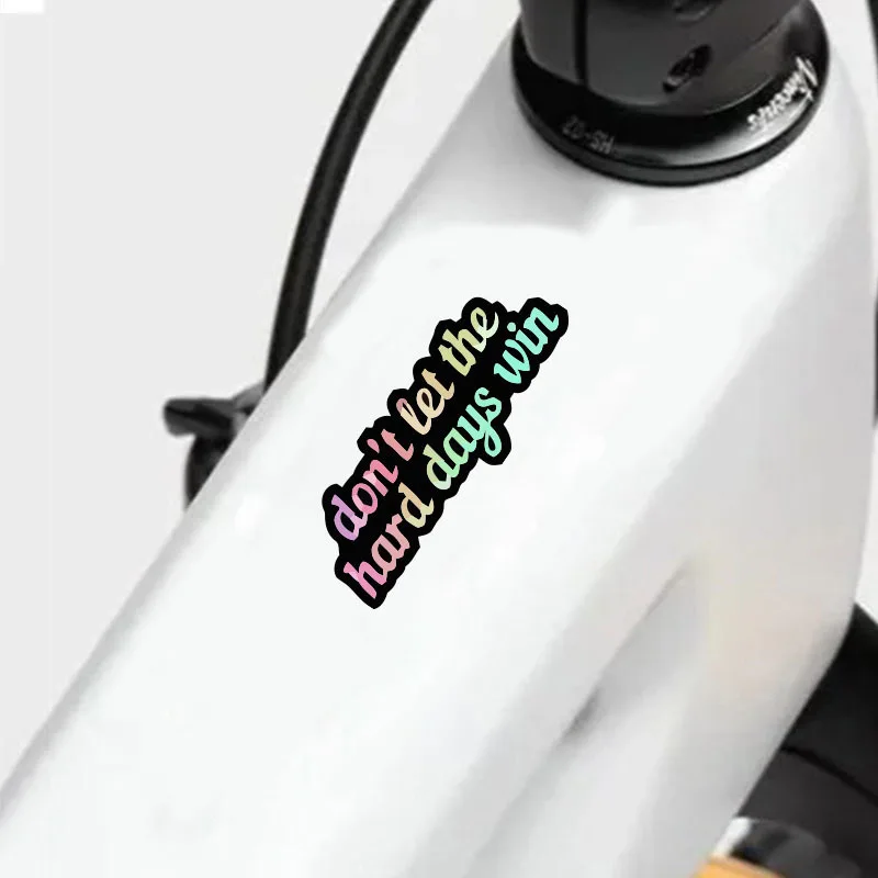 Motivational Vinyl Sticker - "Don't Let The Hard Days Win" - Durable for Laptop, Car, Luggage, Skateboard & More
Motivational Vinyl Sticker - "Don't Let The Hard Days Win" - Durable for Laptop, Car, Luggage, Skateboard & More