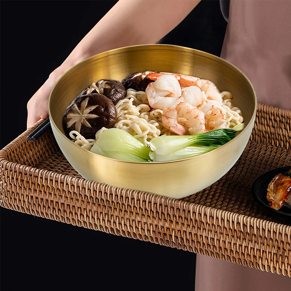 2pcs Salad Bowl Golden Stainless Steel Kitchen Bowls Fruit Vegetable Cooking Meal Prep Baking Food Serving Bowl
2pcs Salad Bowl Golden Stainless Steel Kitchen Bowls Fruit Vegetable Cooking Meal Prep Baking Food Serving Bowl