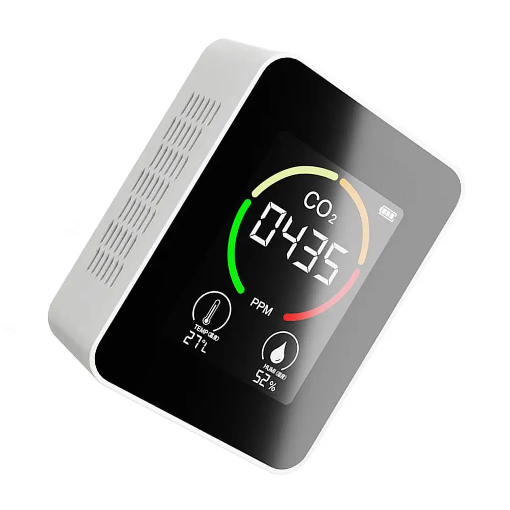 Air Quality Monitors CO2 Gas Tester White LCD s Continuous Monitoring Household Agricultural Greenhouse Labs
Air Quality Monitors CO2 Gas Tester White LCD s Continuous Monitoring Household Agricultural Greenhouse Labs