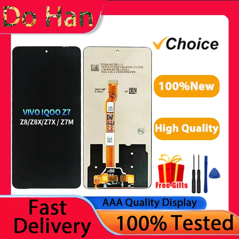 For Vivo IQOO Z7 LCD Display Touch Screen Digiziter Assembly for IQOO Z7 Display With Frame
For Vivo IQOO Z7 LCD Display Touch Screen Digiziter Assembly for IQOO Z7 Display With Frame