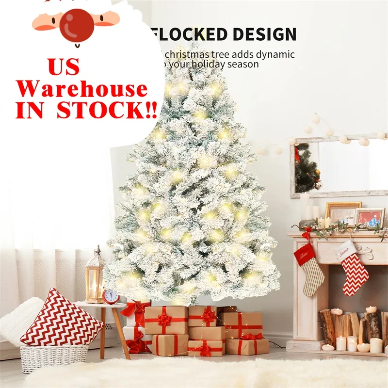Snow Flocked Artificial Christmas Tree Snowy Artificial Green Leaves Durable High Quality Metal Home Decoration Easy Assembly
Snow Flocked Artificial Christmas Tree Snowy Artificial Green Leaves Durable High Quality Metal Home Decoration Easy Assembly