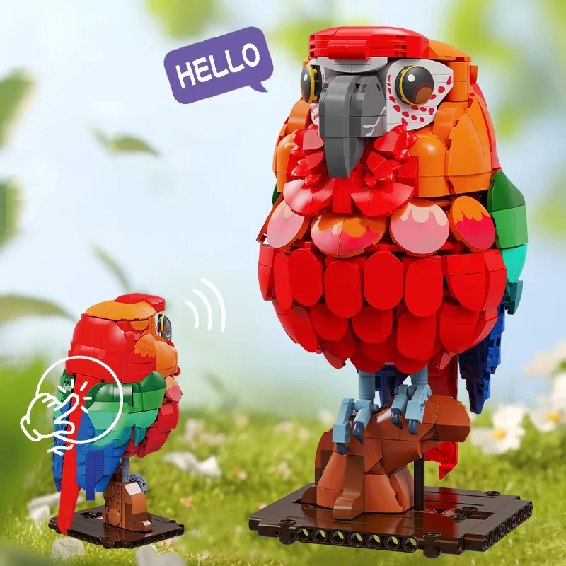Idea Cartoon Birds Animals Building Block Construction Sets Macaw Model Sets Toys With Recording Bricks Collection For Kids Gift
Idea Cartoon Birds Animals Building Block Construction Sets Macaw Model Sets Toys With Recording Bricks Collection For Kids Gift
