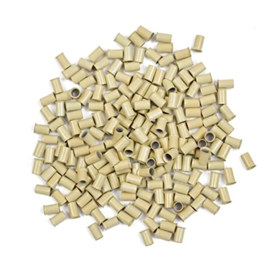 Hair extensions application, copper, gold, non-silicone micro rings with 3.4 mm inner diameter for secure, gentle attachment
Hair extensions application, copper, gold, non-silicone micro rings with 3.4 mm inner diameter for secure, gentle attachment