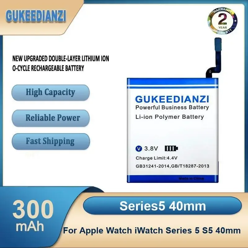 Series5 40 мм 300 мАч аккумулятор для часов большой емкости для Apple Watch iWatch Series 5 S5 40 мм
Series5 40 мм 300 мАч аккумулятор для часов большой емкости для Apple Watch iWatch Series 5 S5 40 мм