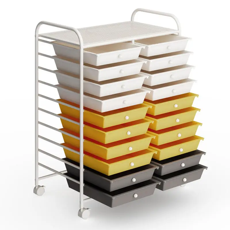 20 Drawers Storage Rolling Cart Studio Organizer-Yellow
20 Drawers Storage Rolling Cart Studio Organizer-Yellow