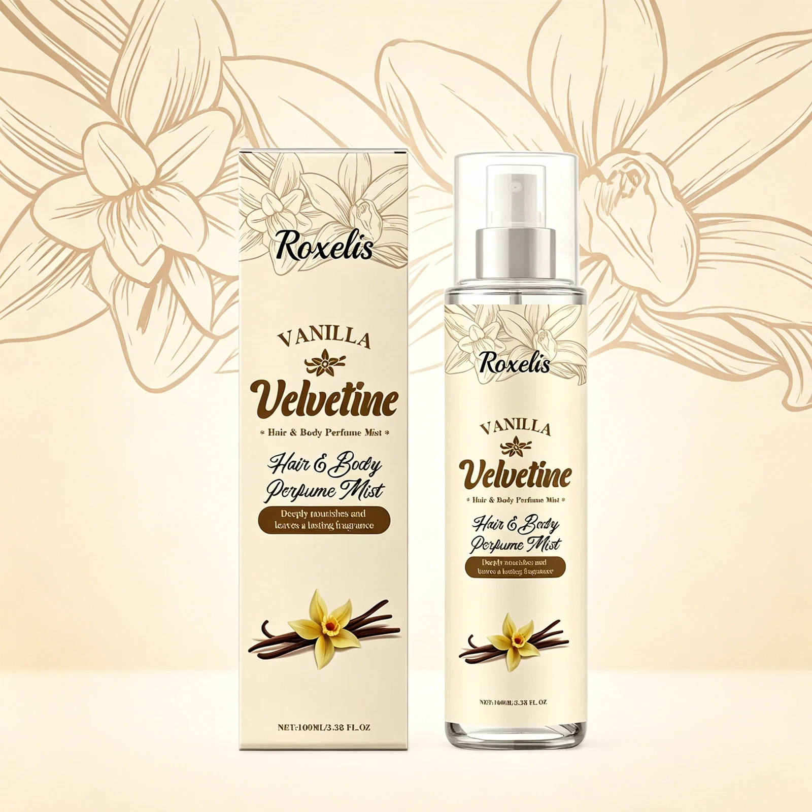 Roxelis 100ml Velvet Vanilla Fragrance Spray Gentle Scent Body Mist For Daily Use Portable Long Lasting Soft Aroma For Women
Roxelis 100ml Velvet Vanilla Fragrance Spray Gentle Scent Body Mist For Daily Use Portable Long Lasting Soft Aroma For Women