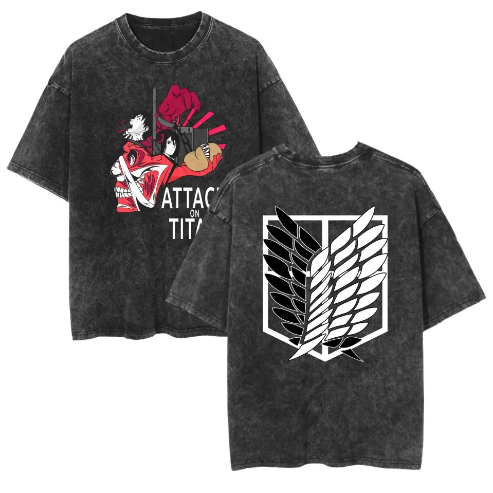 2025 Washed Pure Cotton Summer ATTACK ON TITAN Versatile Short-sleeved T-shirt for Men and Women, High-quality Ins Y2k
2025 Washed Pure Cotton Summer ATTACK ON TITAN Versatile Short-sleeved T-shirt for Men and Women, High-quality Ins Y2k