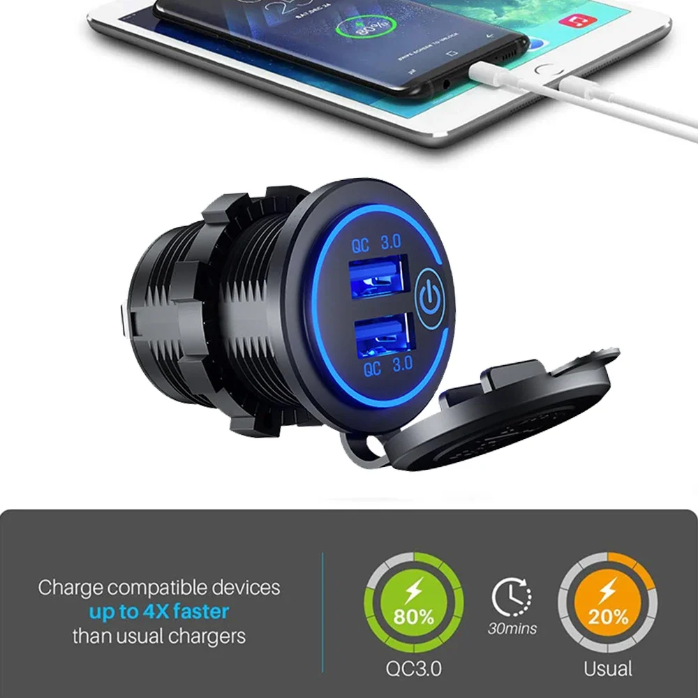 Car Charger USB Type C Dual Port Fast Charging Car Phone Charger Adapter for iPhone iPad Xiaomi Huawei Samsung Quick Charger 3.0
Car Charger USB Type C Dual Port Fast Charging Car Phone Charger Adapter for iPhone iPad Xiaomi Huawei Samsung Quick Charger 3.0