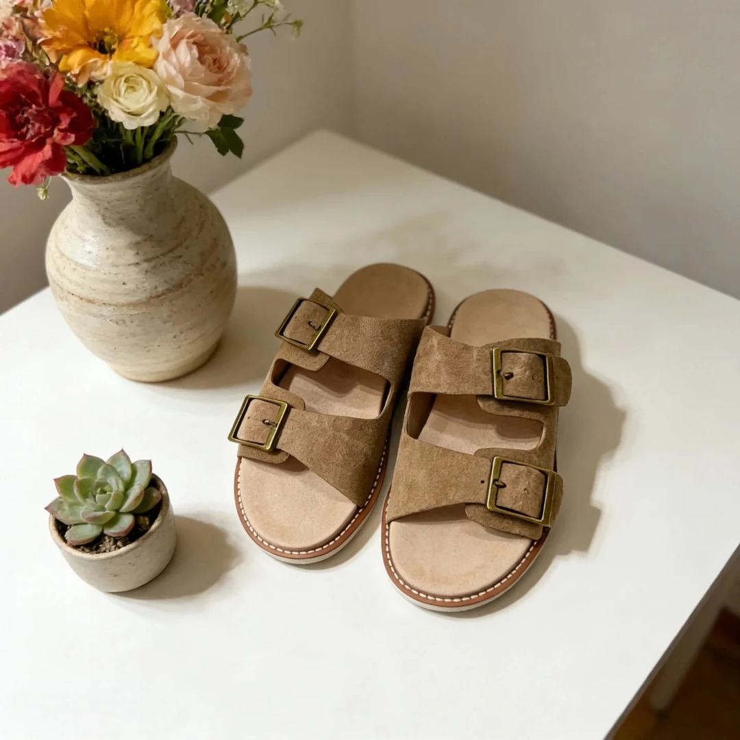 Handmade Leather Home Outdoor Sandals Holiday Gifts Luxury Brand Men's Shoes Genuine Cowhide Slippers Beach Indoor Outside Shoes
Handmade Leather Home Outdoor Sandals Holiday Gifts Luxury Brand Men's Shoes Genuine Cowhide Slippers Beach Indoor Outside Shoes