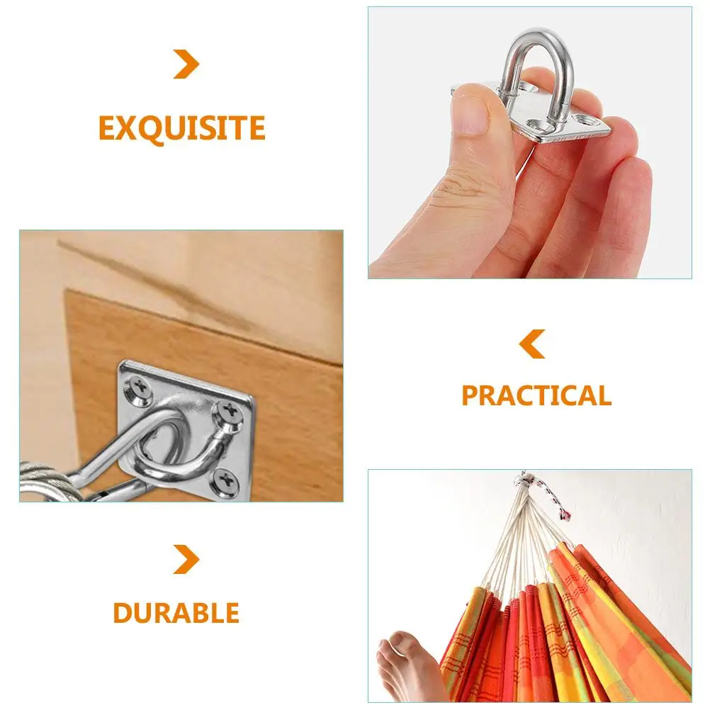 4 Pcs Stainless Steel Hook Heavy Duty Hammock Hanger Ceiling Hooks for Hanging Fan Smooth Surface Kitchen Bathroom
4 Pcs Stainless Steel Hook Heavy Duty Hammock Hanger Ceiling Hooks for Hanging Fan Smooth Surface Kitchen Bathroom