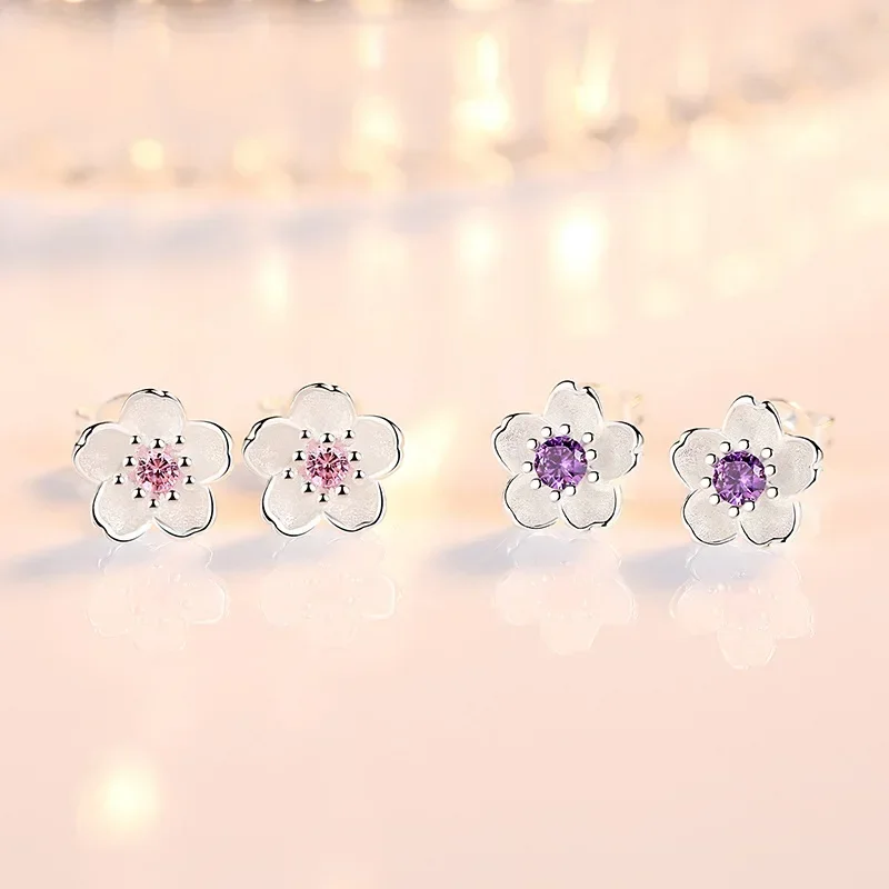 New arrive 925 Sterling Silver Crystal Jewelry custom Flower Stud Earrings For Women wedding accessories Holiday gifts
New arrive 925 Sterling Silver Crystal Jewelry custom Flower Stud Earrings For Women wedding accessories Holiday gifts