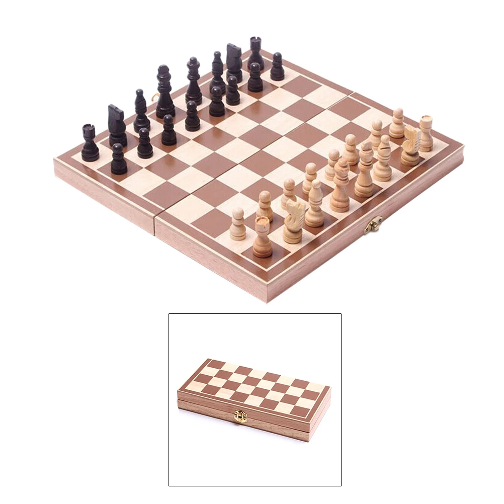 Folding Chess Set Wood Game Board Kids Adult Travel Size Lightweight Durability Intelligence Logical Planning Situation
Folding Chess Set Wood Game Board Kids Adult Travel Size Lightweight Durability Intelligence Logical Planning Situation