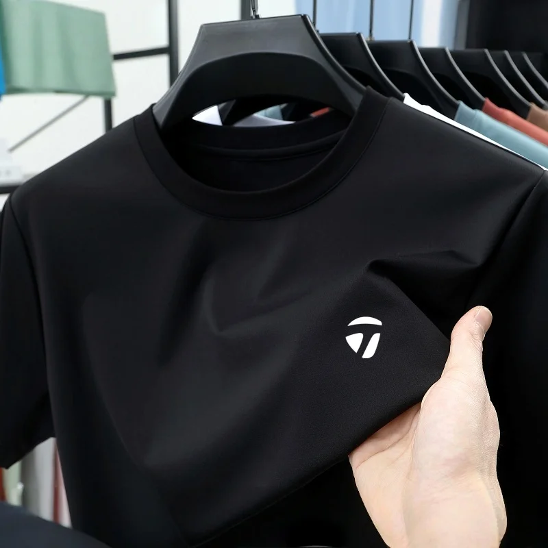 TaylorMake Мужская спортивная футболка с круглым вырезом для гольфа с коротким рукавом, повседневная мужская быстросохнущая дышащая футболка, удобный модный повседневный топ
TaylorMake Мужская спортивная футболка с круглым вырезом для гольфа с коротким рукавом, повседневная мужская быстросохнущая дышащая футболка, удобный модный повседневный топ