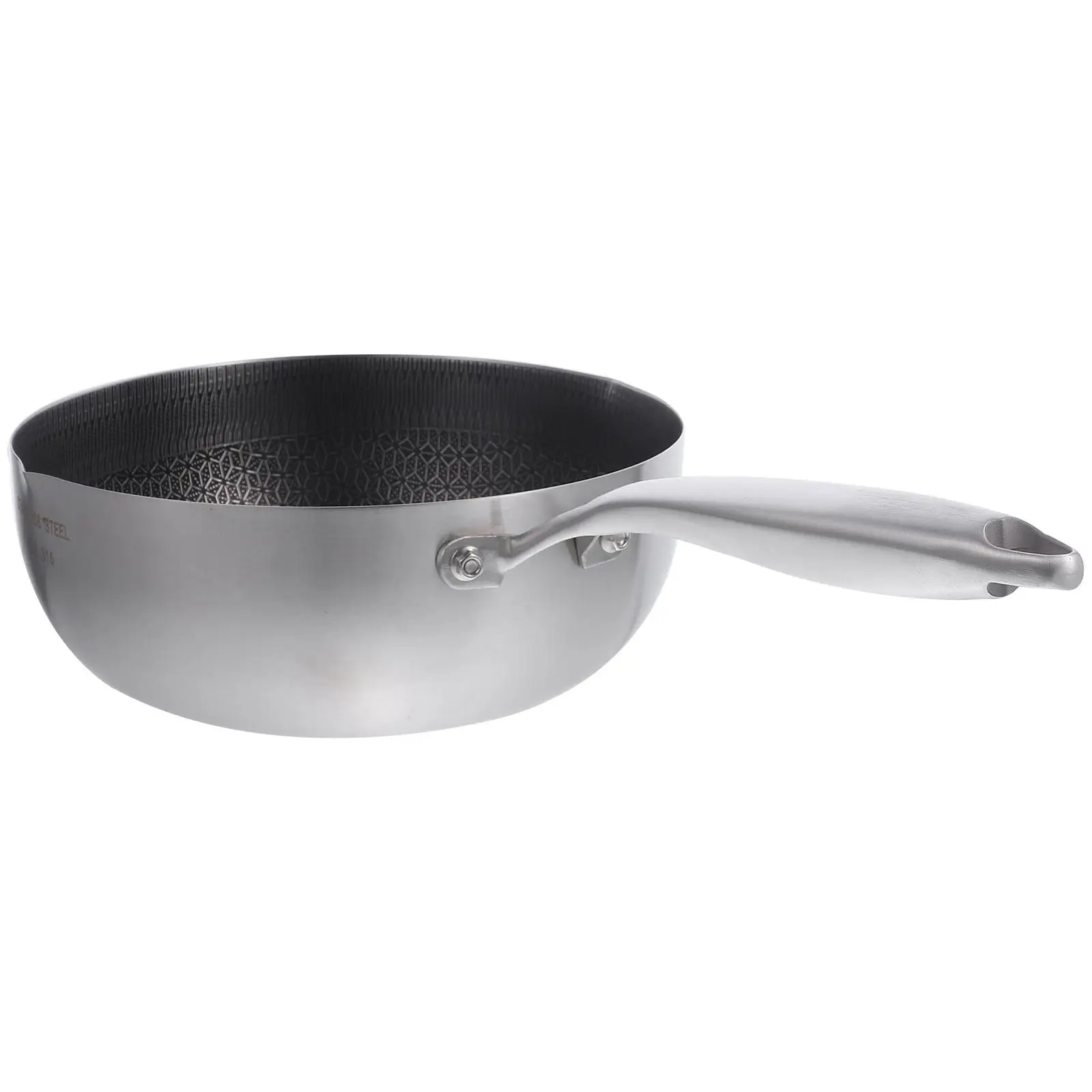 Stainless Steel Saucepan Non-stick Honeycomb Fry Pan Metal Cookware Home Kitchen Gadgets Cooking Tools Stove
Stainless Steel Saucepan Non-stick Honeycomb Fry Pan Metal Cookware Home Kitchen Gadgets Cooking Tools Stove