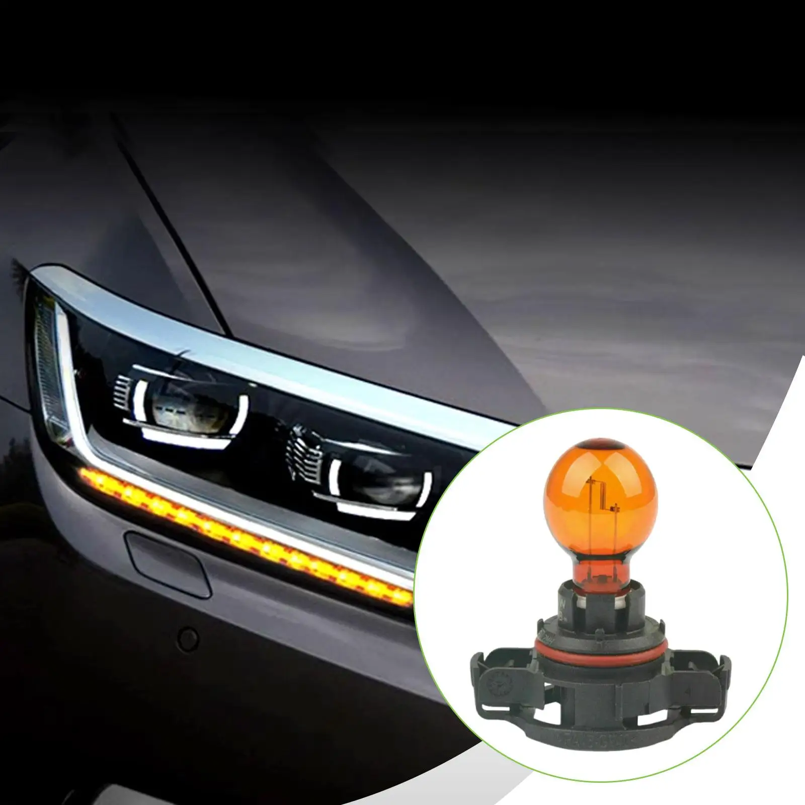 Psy24W Front Turn Signal Light Bulb, Easy to Install, Automotive Accessories DC12V 24W for Golf, Magotan, Parking Lights
Psy24W Front Turn Signal Light Bulb, Easy to Install, Automotive Accessories DC12V 24W for Golf, Magotan, Parking Lights