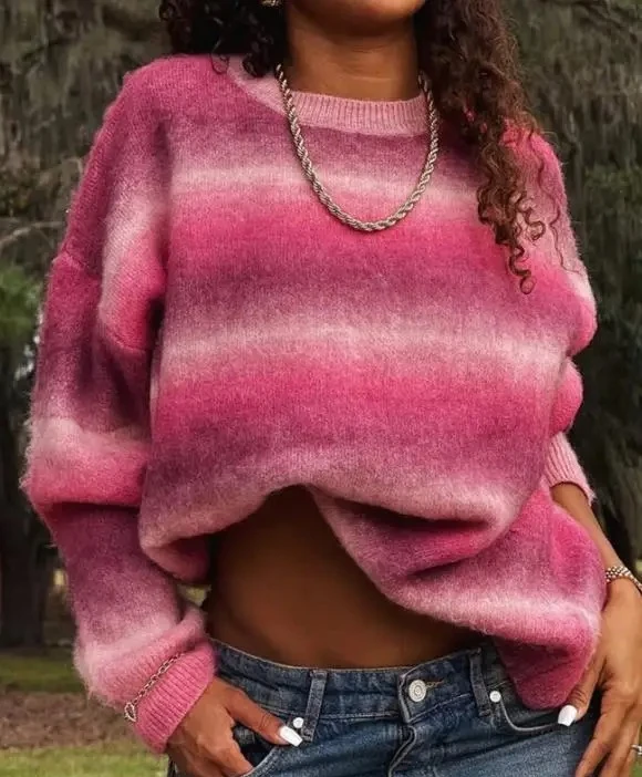 Autumn and Winter Casual Fashion Round Neck Woolen Jacket Sweater Women's Clothing
Autumn and Winter Casual Fashion Round Neck Woolen Jacket Sweater Women's Clothing