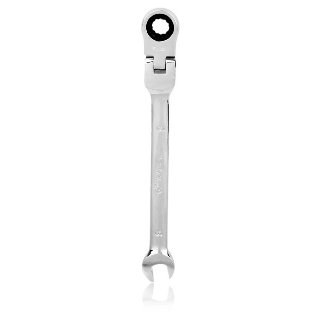 8mm Plum Blossom Movable Head Wrench Ratchet Spanner 140mm Silver 45 48 Hardness Home Factory Socket Tool Hand Tools
8mm Plum Blossom Movable Head Wrench Ratchet Spanner 140mm Silver 45 48 Hardness Home Factory Socket Tool Hand Tools