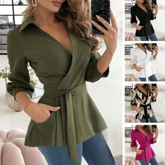 Women's Long Buttoned Collar Belted irt Polyester Stretchy Long Sve Formal Workwear Pure Color Plaid Pattern Suitable fo...
Women's Long Buttoned Collar Belted irt Polyester Stretchy Long Sve Formal Workwear Pure Color Plaid Pattern Suitable fo...