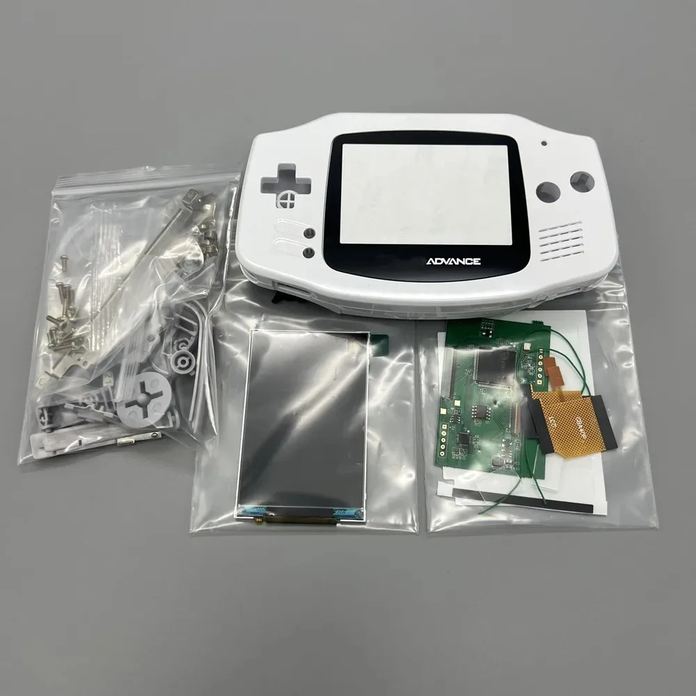 NeW GBA IPS LCD no cut shell required easy to install 3.0 "IPS high brightness LCD and shell kit for Gameboy advance GBA
NeW GBA IPS LCD no cut shell required easy to install 3.0 "IPS high brightness LCD and shell kit for Gameboy advance GBA