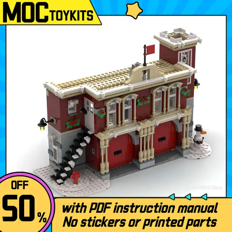 1086PCS Building Block Winter Fire Station Building Model MOC-156854 Adult and Children's Puzzle Education Birthday Toy Gift
1086PCS Building Block Winter Fire Station Building Model MOC-156854 Adult and Children's Puzzle Education Birthday Toy Gift