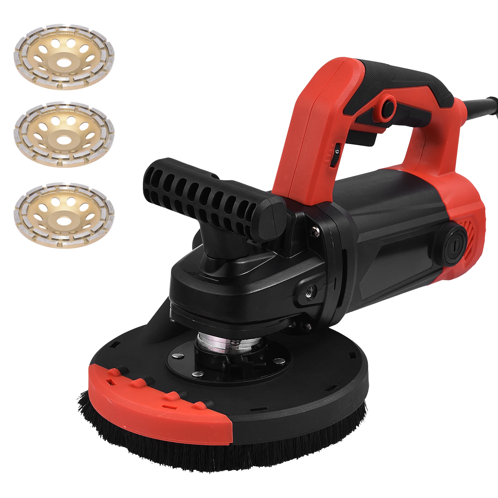 Powerful Concrete Sanding MachineConcrete Grinder, Double Grip Cement Grinder with Dust Shroud, Flexible Angle Grinder Kit
Powerful Concrete Sanding MachineConcrete Grinder, Double Grip Cement Grinder with Dust Shroud, Flexible Angle Grinder Kit