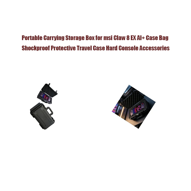 Portable Carrying Storage Box for msi Claw 8 EX AI+ Case Bag Shockproof Protective Travel Case Hard Console Accessories
Portable Carrying Storage Box for msi Claw 8 EX AI+ Case Bag Shockproof Protective Travel Case Hard Console Accessories