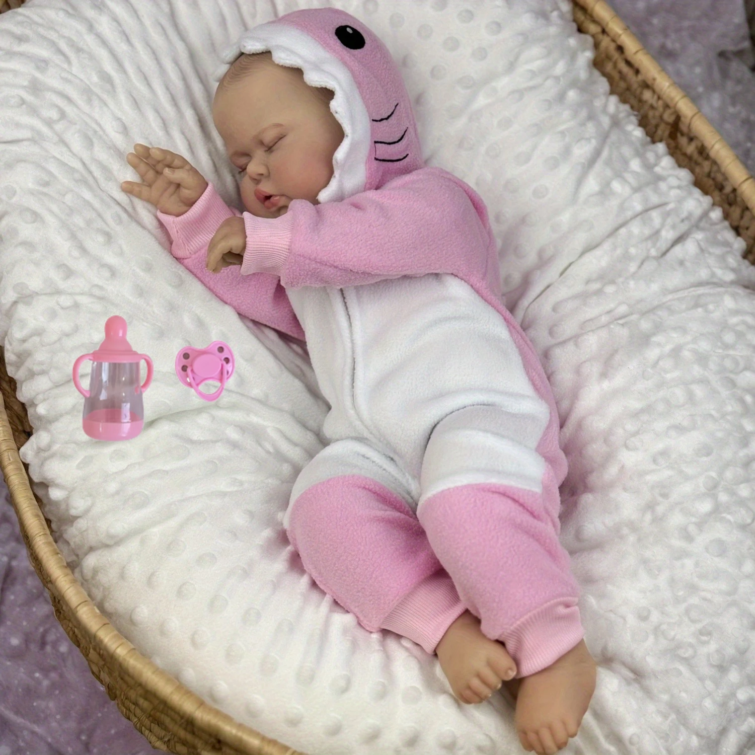 AONPENG 20 Inch 3D Skin & Veins 50 CM Fat Reborn Asleep Baby Doll Cloth Body Vinyl Limbs Lifelike Birthday Gift
AONPENG 20 Inch 3D Skin & Veins 50 CM Fat Reborn Asleep Baby Doll Cloth Body Vinyl Limbs Lifelike Birthday Gift