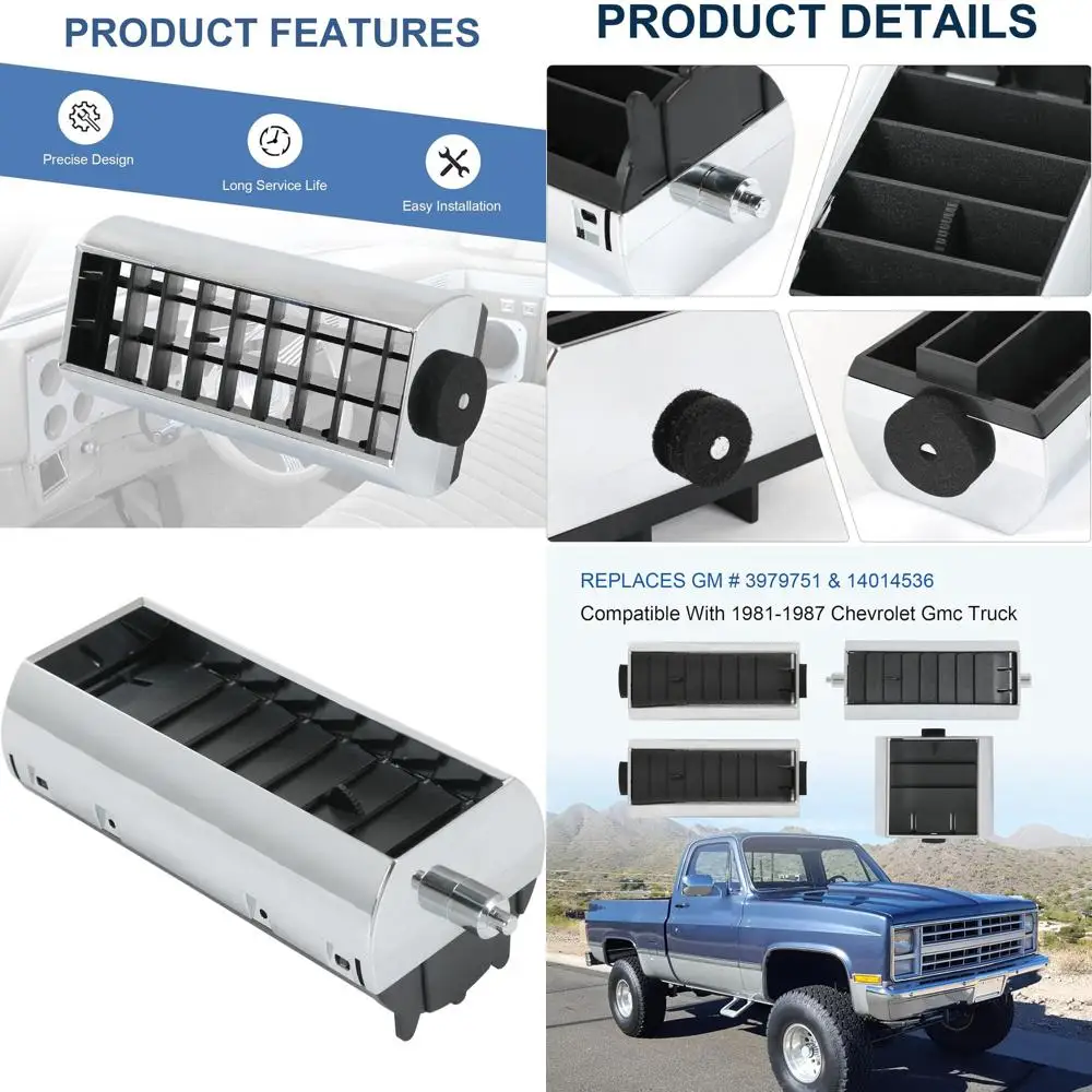 НАБОР вентиляционных отверстий кондиционера, 4 шт. # 3979751 и 14014536 — совместим с Chevy Gmc TRUCK 1981-1987 гг.
НАБОР вентиляционных отверстий кондиционера, 4 шт. # 3979751 и 14014536 — совместим с Chevy Gmc TRUCK 1981-1987 гг.