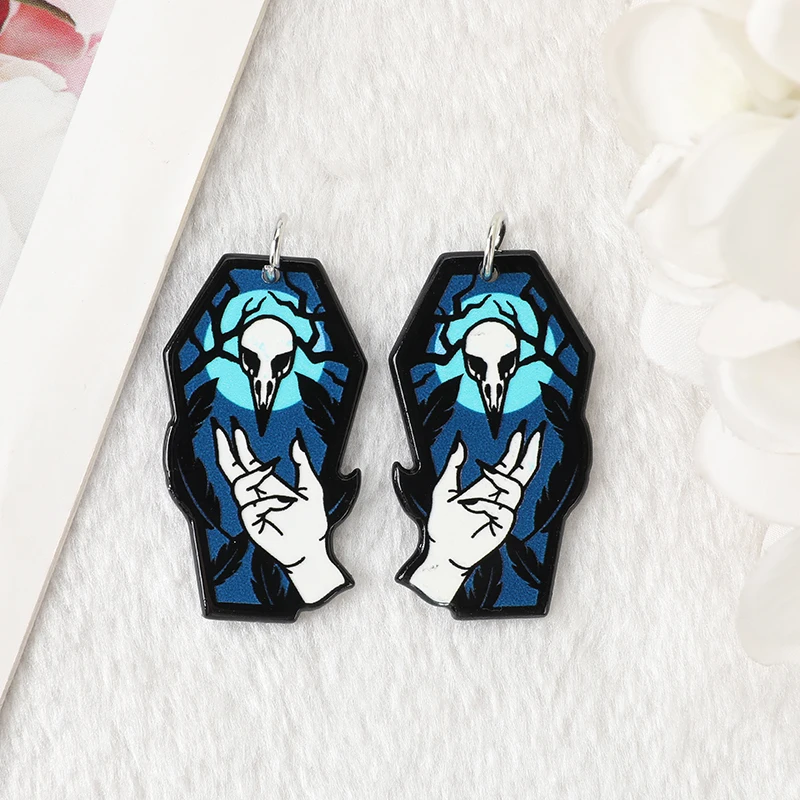 6 Pcs/Lot Halloween Charms Acrylic Coffin Jewlery Findings For Necklace Diy Making
6 Pcs/Lot Halloween Charms Acrylic Coffin Jewlery Findings For Necklace Diy Making