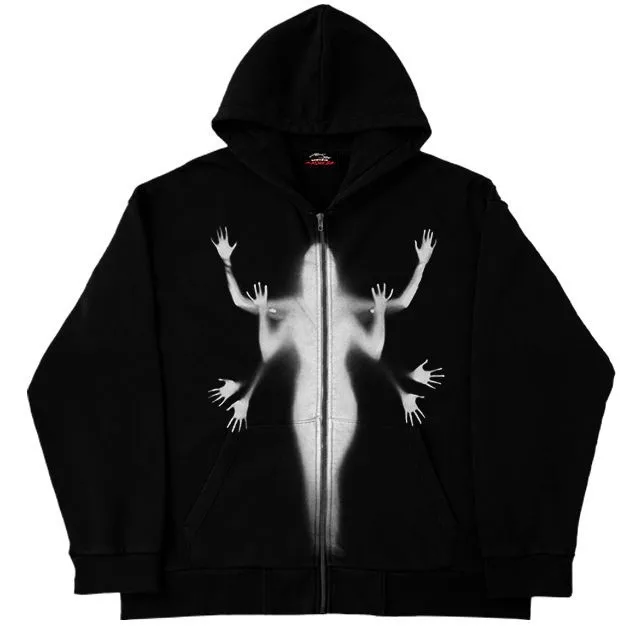 Street hipster hooded sweater women's loose pocket sweater street sports zipper cardigan Y2K jacket autumn
Street hipster hooded sweater women's loose pocket sweater street sports zipper cardigan Y2K jacket autumn