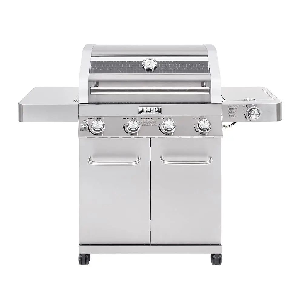 Larger Convertible 4 Burner Natural Gas Grill Stainless Steel Cabinet Style Propane Grills, LED Controls,Side BurnerWithout Con
Larger Convertible 4 Burner Natural Gas Grill Stainless Steel Cabinet Style Propane Grills, LED Controls,Side BurnerWithout Con