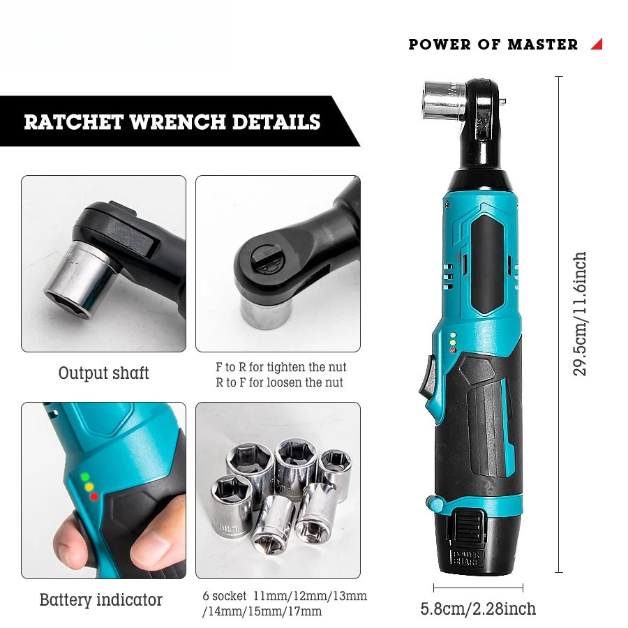 Electric Wrench Household Portable Truss Wrench Bolt Diameter 3/8 Inch Rated Power 380W Lithium Battery Ratchet
Electric Wrench Household Portable Truss Wrench Bolt Diameter 3/8 Inch Rated Power 380W Lithium Battery Ratchet