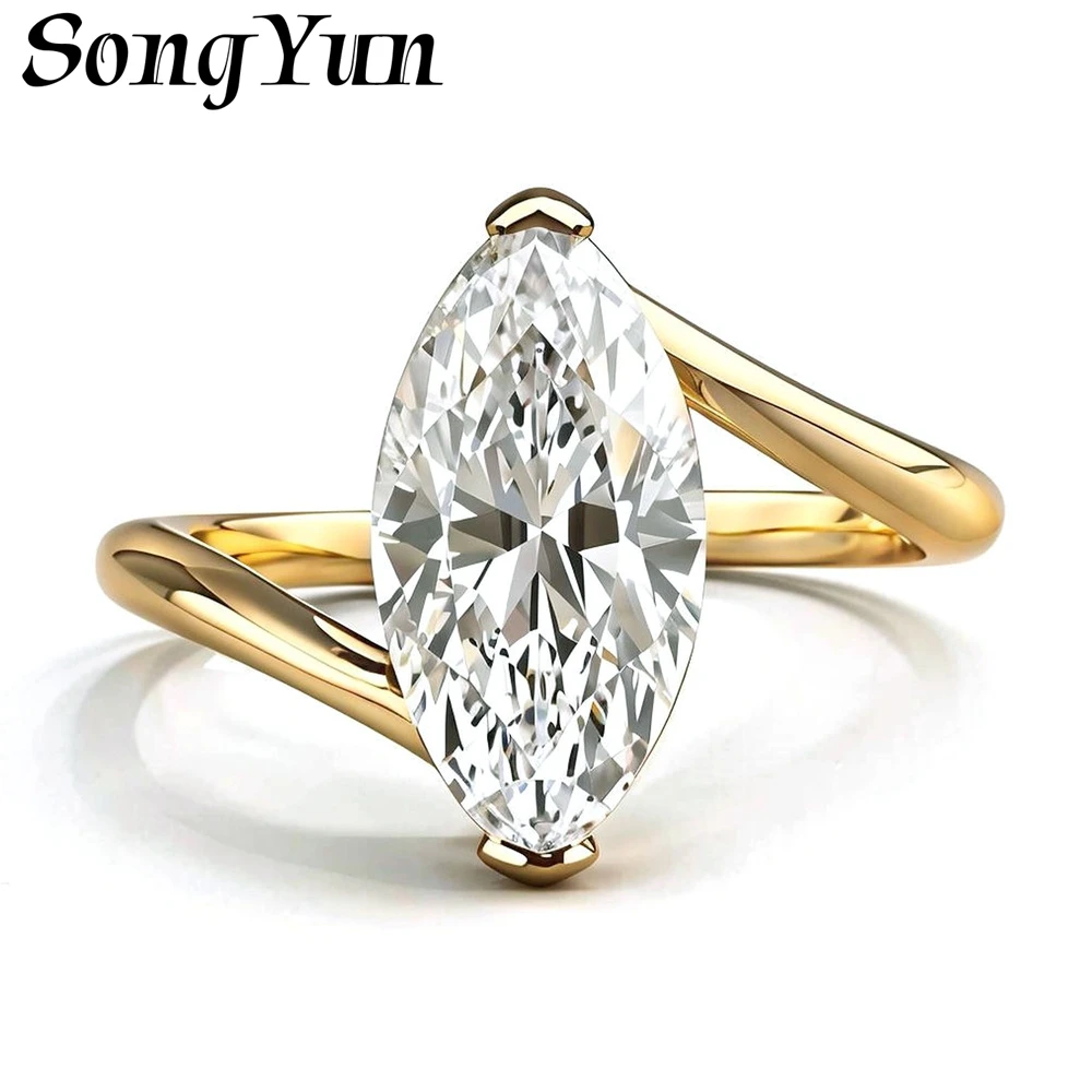 SongYun Jewelry 925 Sterling Silver Ring Moissanite D Color VVS Luxury Youthful Glow Classic Oval Chic Rings Diamond Accessories
SongYun Jewelry 925 Sterling Silver Ring Moissanite D Color VVS Luxury Youthful Glow Classic Oval Chic Rings Diamond Accessories