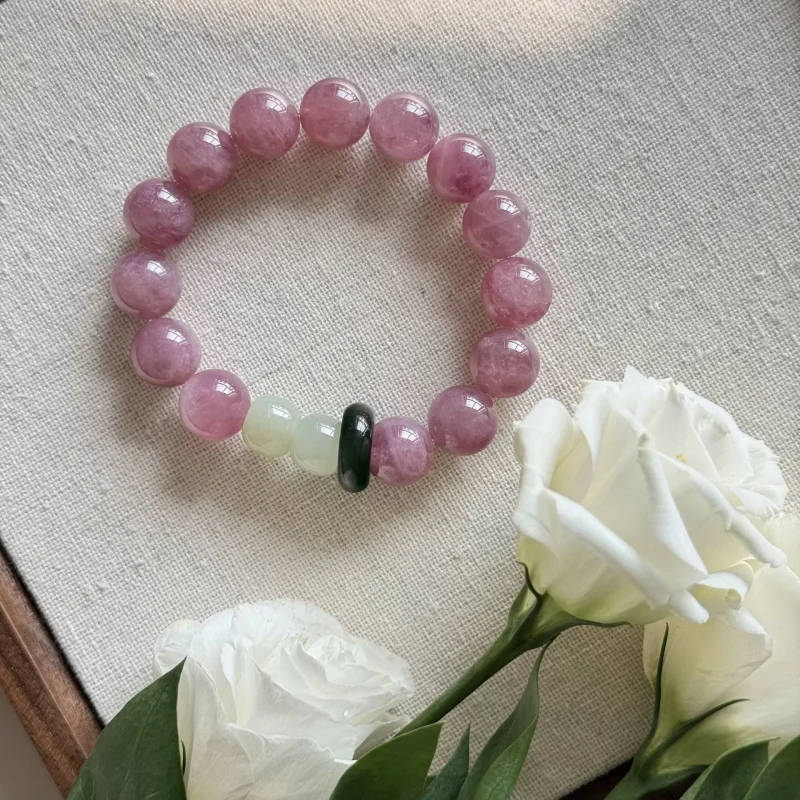 Natural Purple Horse Women, Hibiscus Stone Single Circle Pink Bracelet, Lucky Peach Blossom Br
Natural Purple Horse Women, Hibiscus Stone Single Circle Pink Bracelet, Lucky Peach Blossom Br
