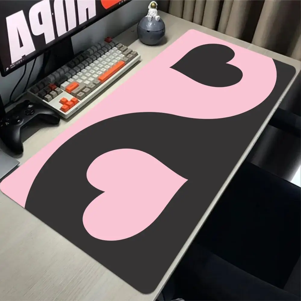 Large Mousepad Anti-slip Rubber mouse mat Computer Game Desktop extend pad Yin Yang Love Mouse Pad Pink & black minimalist style
Large Mousepad Anti-slip Rubber mouse mat Computer Game Desktop extend pad Yin Yang Love Mouse Pad Pink & black minimalist style