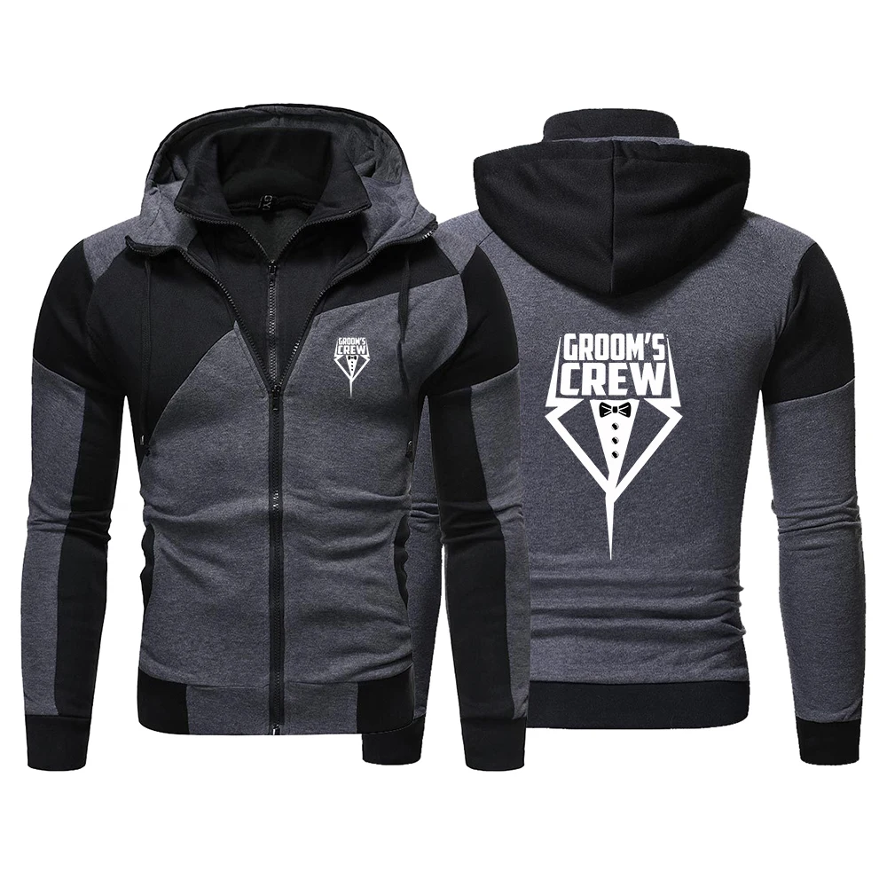 Team Groom Autumn men's sportswear long sleeved jacket hooded sweatshirt zipper opening jacket men's hooded sweatshirt slim fit
Team Groom Autumn men's sportswear long sleeved jacket hooded sweatshirt zipper opening jacket men's hooded sweatshirt slim fit