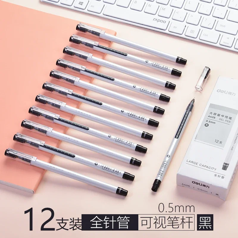 12 шт. A426 черная гелевая ручка большой емкости 0,5 мм набор ручек для подписи Kawaii Pen
12 шт. A426 черная гелевая ручка большой емкости 0,5 мм набор ручек для подписи Kawaii Pen