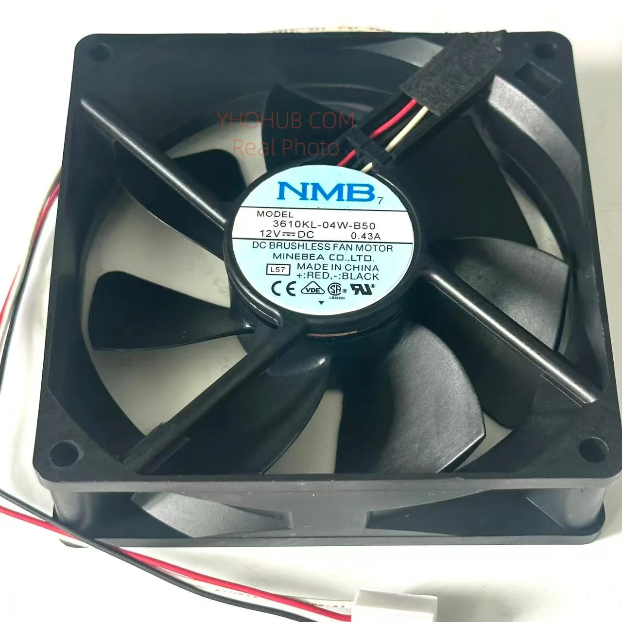 NMB-MAT 3610KL-04W-B59 L57 DC 12V 0.43A 92X92X25mm Cooling Fan
NMB-MAT 3610KL-04W-B59 L57 DC 12V 0.43A 92X92X25mm Cooling Fan