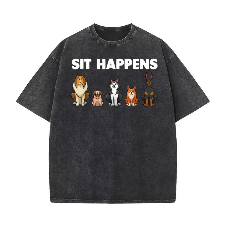 Funny Dog Training Art For Men Women Dog Lover Puppy Pet T-shirt Mens Tee Shirts Short Sleeve Male Clothes Fashion Sit Happens
Funny Dog Training Art For Men Women Dog Lover Puppy Pet T-shirt Mens Tee Shirts Short Sleeve Male Clothes Fashion Sit Happens
