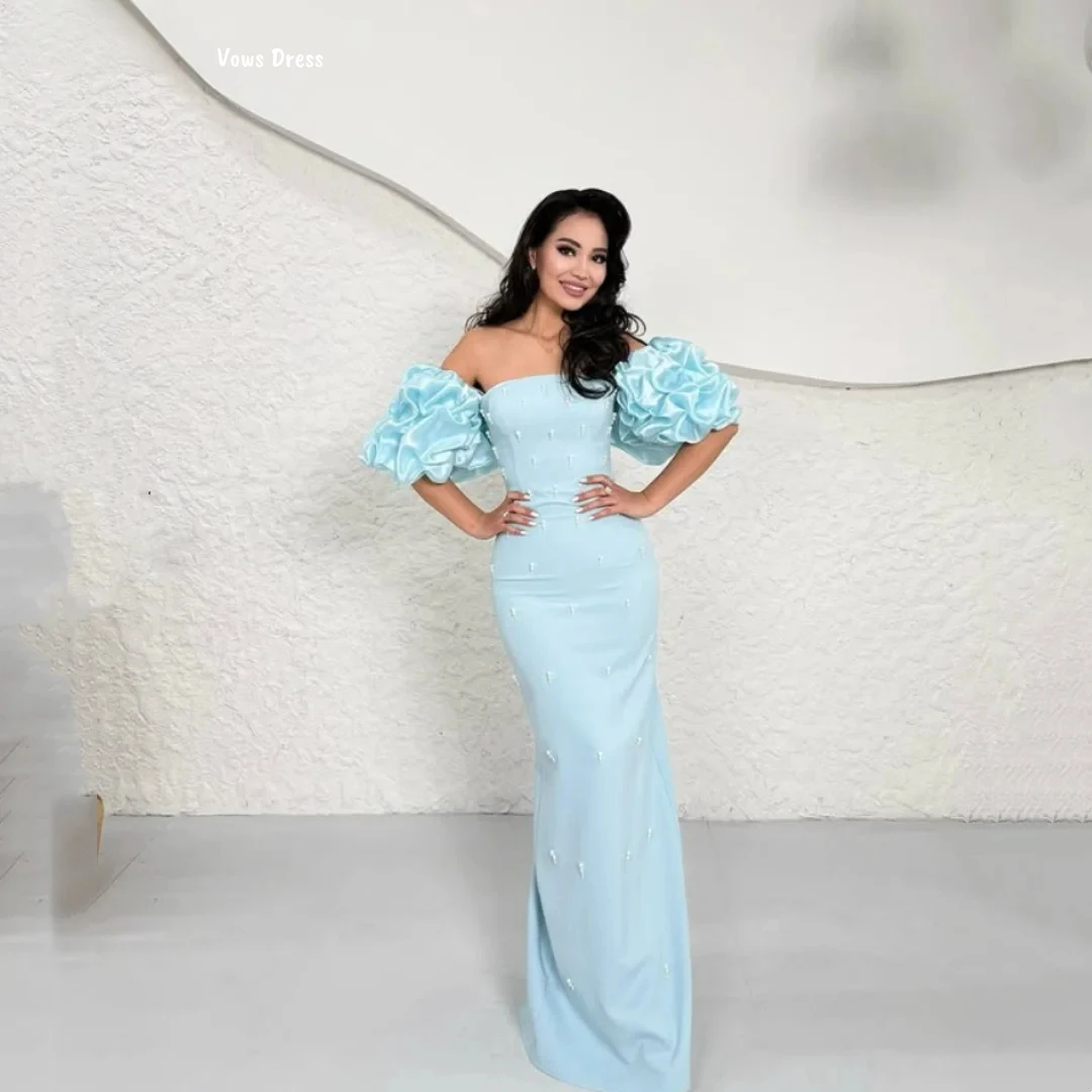 Vows Custom Made Women's Elegant Dresses for Special Occasions Women's Evening Dress Woman Puff Sleeves Fishtail Skirt Prom Gown
Vows Custom Made Women's Elegant Dresses for Special Occasions Women's Evening Dress Woman Puff Sleeves Fishtail Skirt Prom Gown