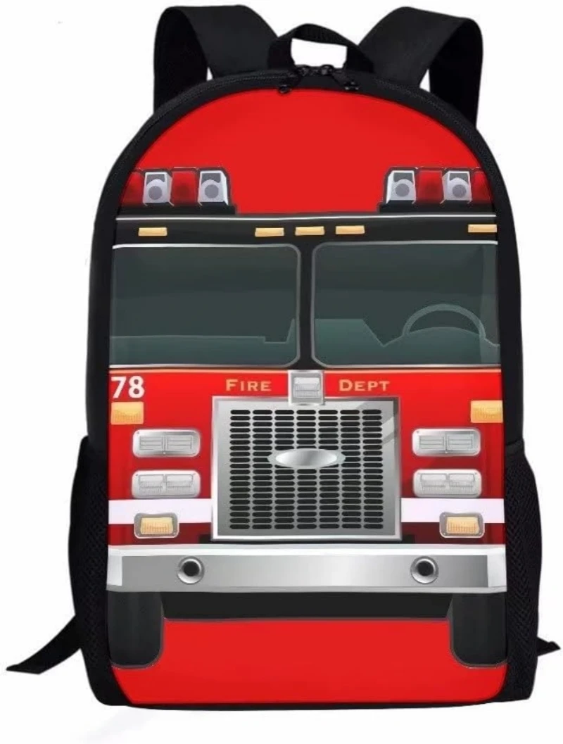 Рюкзак с дизайном пожарной машины для детей начальной школы, милый рюкзак, легкие школьные сумки, сумки для книг, рюкзаки
Рюкзак с дизайном пожарной машины для детей начальной школы, милый рюкзак, легкие школьные сумки, сумки для книг, рюкзаки
