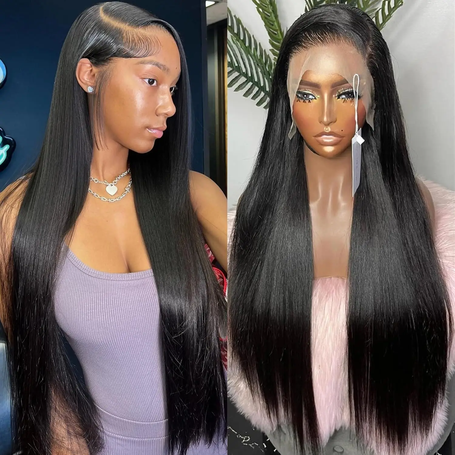 360 Lace Frontal Wig 4X4 Lace Closure Wig 30 32 Inch Brazilian Bone Straight 13x4 13x6 Transparent Lace Front Human Hair Wigs
360 Lace Frontal Wig 4X4 Lace Closure Wig 30 32 Inch Brazilian Bone Straight 13x4 13x6 Transparent Lace Front Human Hair Wigs
