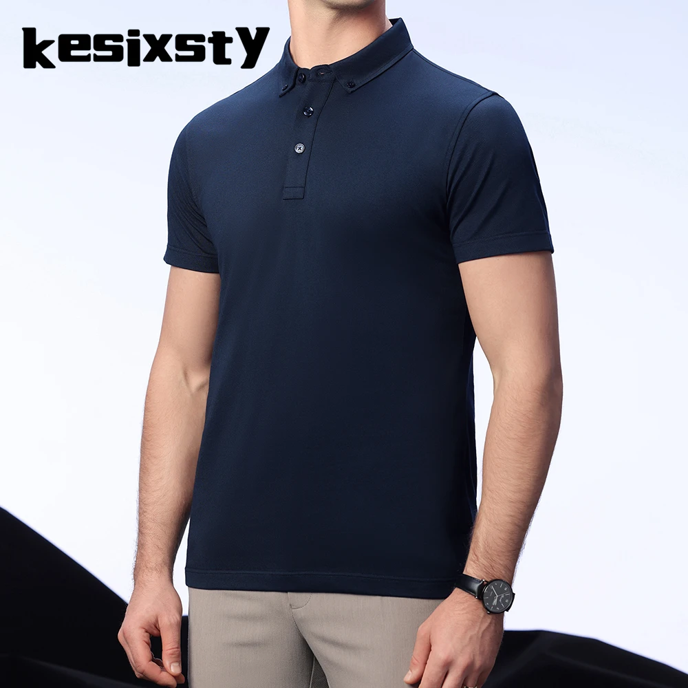 Men's High Grade Solid Casual Office Breathable Cotton Polo Shirt Fashion Brand Male Business Short Sleeve Top Lapel T Shirt Man
Men's High Grade Solid Casual Office Breathable Cotton Polo Shirt Fashion Brand Male Business Short Sleeve Top Lapel T Shirt Man