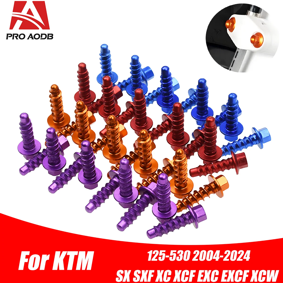 10Pcs Self Tapping Screw & Bolt Fastener Kit For KTM 125-530 SX SXF XC XCF EXC EXCF XCW TPI Six Days 2004-2023 Dirt Bike
10Pcs Self Tapping Screw & Bolt Fastener Kit For KTM 125-530 SX SXF XC XCF EXC EXCF XCW TPI Six Days 2004-2023 Dirt Bike