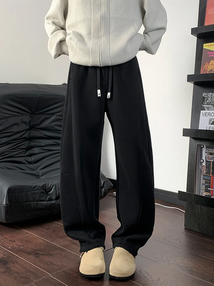 Мужские брюки карго с подкладкой, широкие, повседневные, с изогнутыми штанинами, на резинке, весна-осень
Мужские брюки карго с подкладкой, широкие, повседневные, с изогнутыми штанинами, на резинке, весна-осень