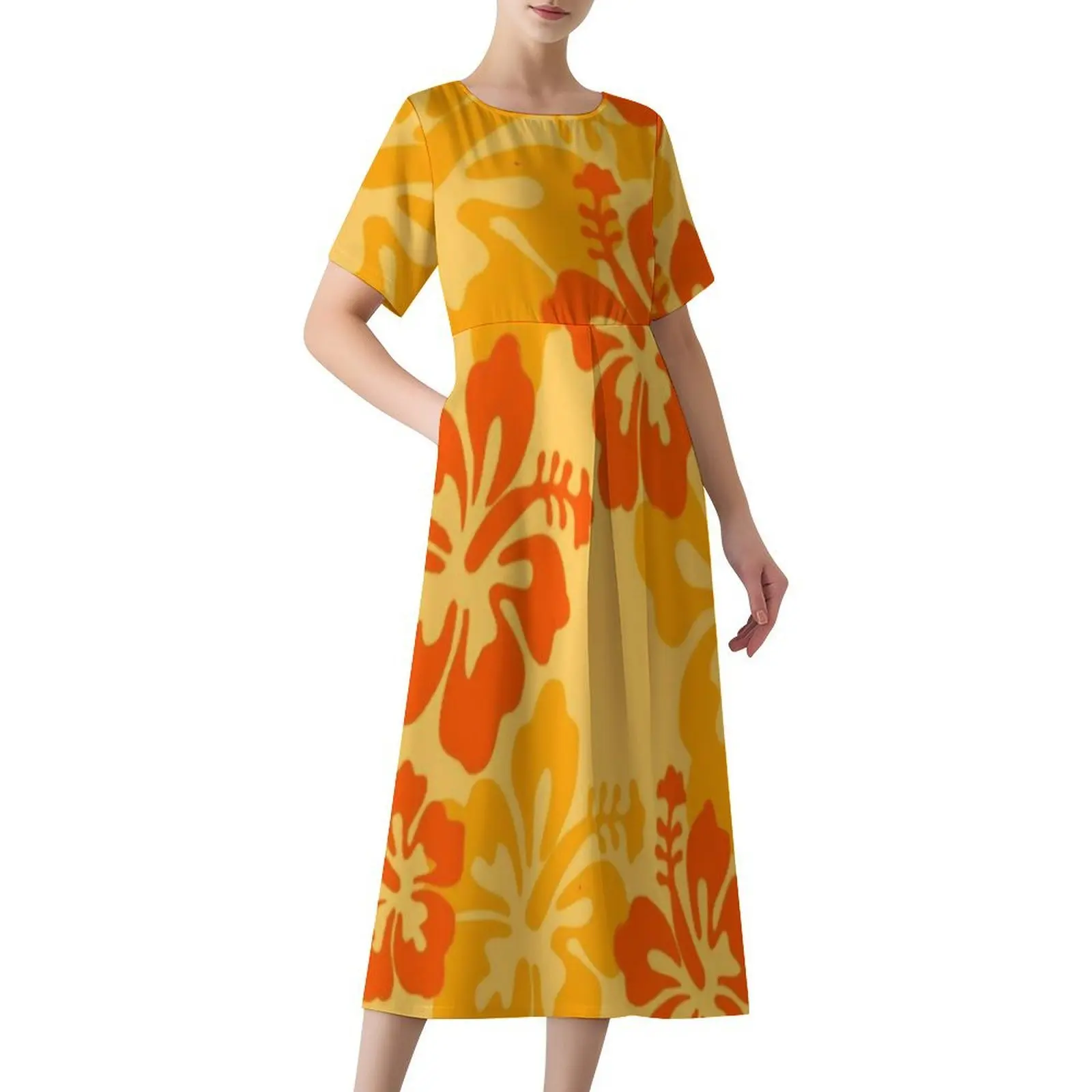 Samoan Hibiscus Flower Unique Design Women'S Dress Personalized Picture Round Neck Short Sleeve Fluffy Skirt Polynesian Party
Samoan Hibiscus Flower Unique Design Women'S Dress Personalized Picture Round Neck Short Sleeve Fluffy Skirt Polynesian Party