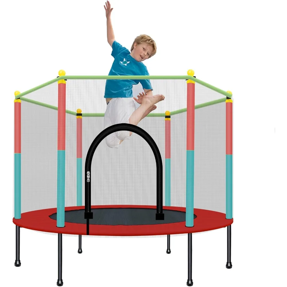 Детский батут с защитной сеткой, 5 футов, домашний уличный батут для малышей, детский игровой фитнес-батут, игрушка
Детский батут с защитной сеткой, 5 футов, домашний уличный батут для малышей, детский игровой фитнес-батут, игрушка