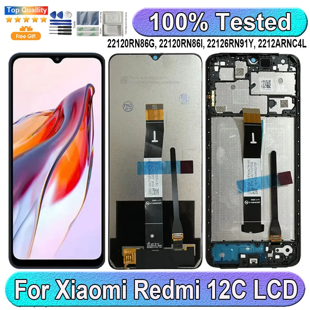 6.71''For Xiaomi Redmi 12C LCD Display Screen Touch Panel Digitizer Replacement Parts For Xiaomi Redmi 12C Screen With Frame
6.71''For Xiaomi Redmi 12C LCD Display Screen Touch Panel Digitizer Replacement Parts For Xiaomi Redmi 12C Screen With Frame