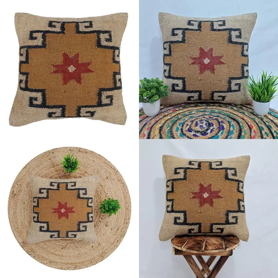 Square Throw Cushion Case Kilim Pillow Cover 0% Jute and 30% Wool Handmade Pillow Cover 1x1 Inch Highly Durable Beautiful Decor
Square Throw Cushion Case Kilim Pillow Cover 0% Jute and 30% Wool Handmade Pillow Cover 1x1 Inch Highly Durable Beautiful Decor