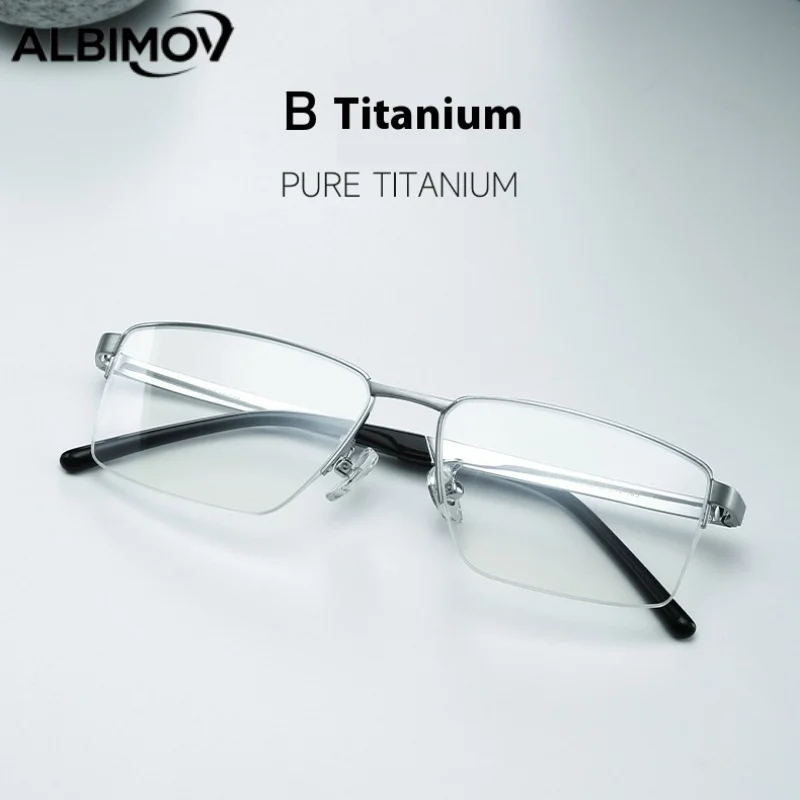 Prescription Myopia Glasses Ultra Light Half Frame Rectangular Reading Multifocal Progressive Glasses Medical Customized Eyewear
Prescription Myopia Glasses Ultra Light Half Frame Rectangular Reading Multifocal Progressive Glasses Medical Customized Eyewear